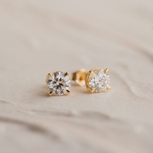 The Camille | 2.0ct Diamond Stud Earrings