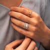 The Claire Ring | Oval & Pear Lab Diamond East West Engagement Trilogy