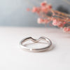 The Cosima Ring | Lab Diamond Dipped Contour Stacking Band