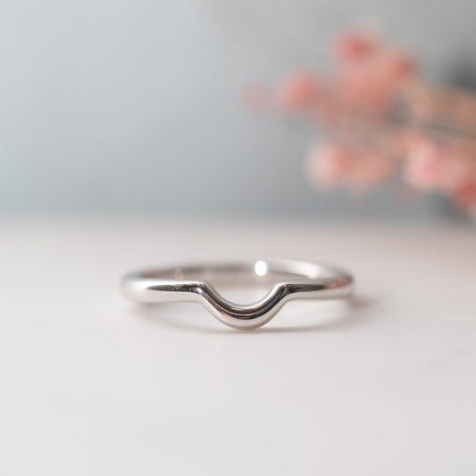 The Cosima Ring | Lab Diamond Dipped Contour Stacking Band