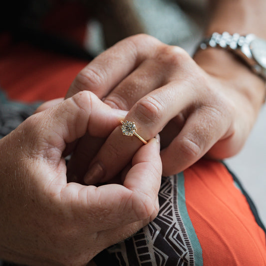 The Cyra | Round Lab Diamond Tiffany Solitaire Engagement Ring