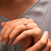 The Danae Ring | Emerald Lab Diamond Modern Engagement Solitaire