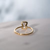 The Danae Ring | Emerald Lab Diamond Modern Engagement Solitaire