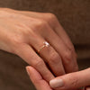 The Danae Ring | 1.21 ct Chatham® Champagne Sapphire Peachy Engagement Solitaire