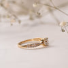 The Delfi Ring | 1.45ct D VVS2 Lab Diamond Round Accented Vine Engagement 18K Yellow Gold