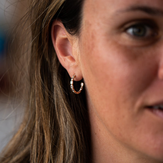 The Delia | 1.0ct Everyday Diamond Hoop Earrings