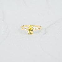 The Demelza | Lab Diamonds. 100% Recycled 9k Gold Accented Ring