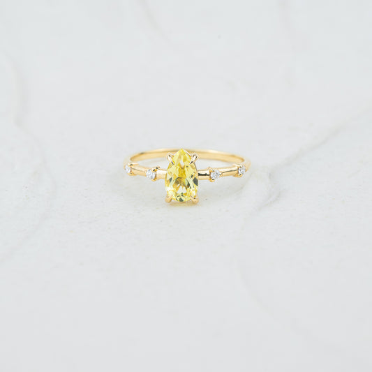 The Demelza | Lab Diamonds. 100% Recycled 9k Gold Accented Ring