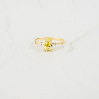 The Demelza | Lab Diamonds. 100% Recycled 9k Gold Accented Ring