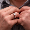 The Dillon Ring | Emerald Lab Diamond Statement Signet Solitaire | Engagement