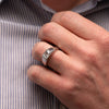 The Dillon Ring | Emerald Lab Diamond Statement Signet Solitaire | Engagement