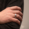 The Dillon Ring | Emerald Lab Diamond Statement Signet Solitaire | Engagement