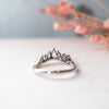 The Dipa Ring | Lab Diamond Vintage Crown Stacking Band