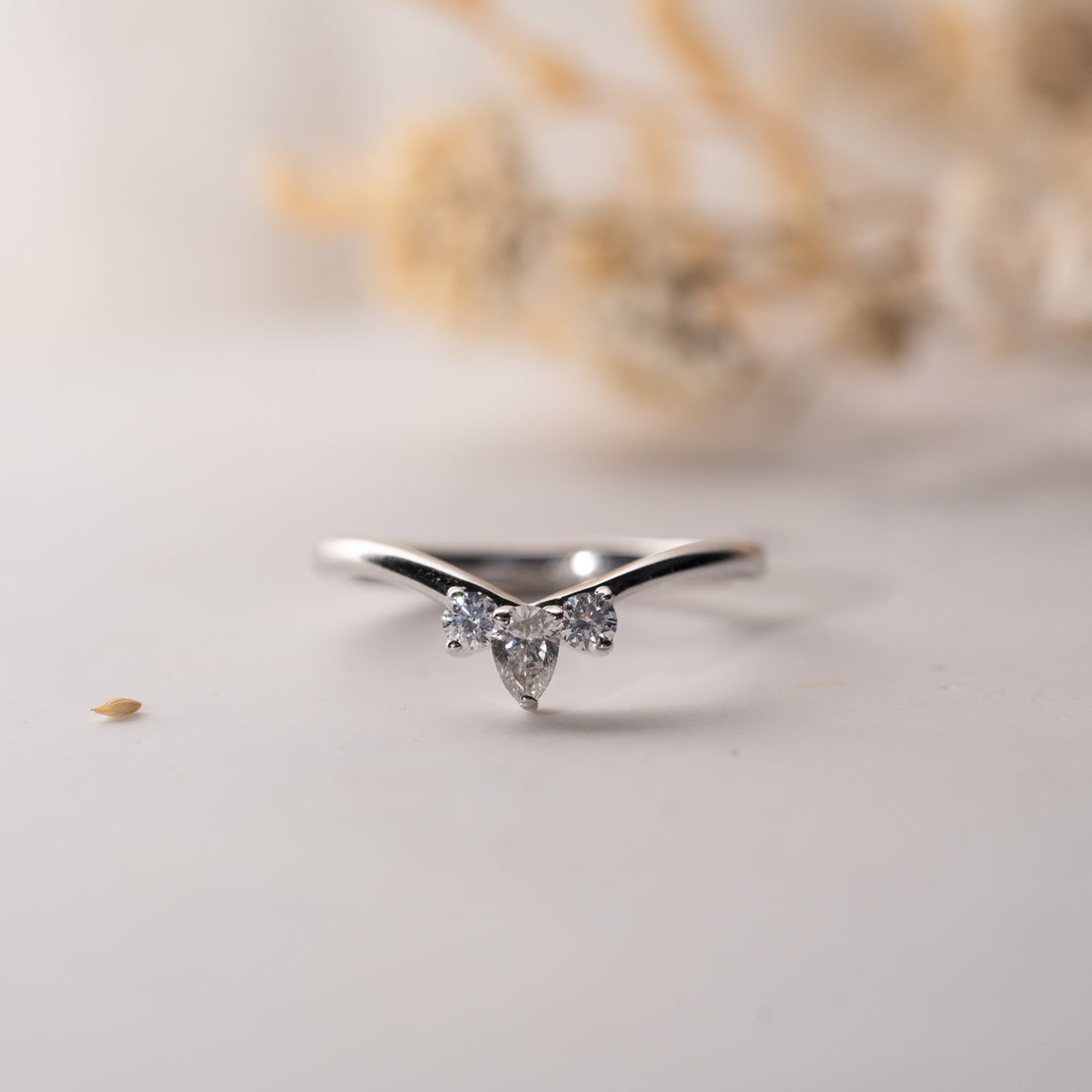 The Dylan Band | Lab Diamond Vintage Inspired Crown Stacking Ring ...
