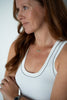The Lily Necklace | Lab Diamond and Seafoam-Coloured Moissanite in 9k Gold