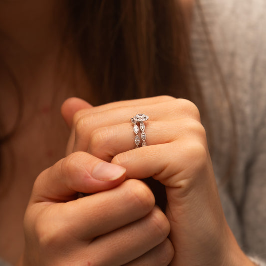 The Eliana Wedding Ring | Matching Wedding Band Bridal Set