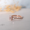 The Eloise Ring | Oval & Round Lab Diamond Twisted Band Engagement Trilogy