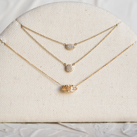 The Éowyn | Marquise Champagne Moissanite Pendant