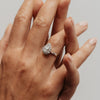 The Hala Ring | Lab Diamond Pear Cut Engagement Halo
