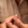 The Sira Ring | 1.27ct H VS1 Oval Cut Lab Diamond Hidden Halo Engagement Solitaire