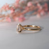 The Sira Ring | 1.27ct H VS1 Oval Cut Lab Diamond Hidden Halo Engagement Solitaire