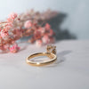 The Sira Ring | 1.27ct H VS1 Oval Cut Lab Diamond Hidden Halo Engagement Solitaire