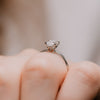 The India Ring | Emerald Cut Lab Diamond Dainty Engagement Solitaire