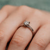 The Ana Ring | Round Lab Diamond Four Claw Engagement Solitaire