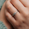 The Ana Ring | Round Lab Diamond Four Claw Engagement Solitaire