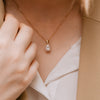 The Calia Pendant | Classic Oval Lab Diamond Four Claw Solitaire
