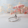 The Cami Ring | Pear Lab Diamond Art Deco Accented Trilogy