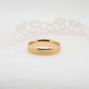 Wedding Band | Classic Court 5mm Milgrain Brushed Finish 18k Gold