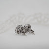 The Diana Earrings | 0.78ct D-E VVS1 Round Halo 9k White Gold