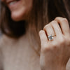 The Elissa Ring | Asscher Lab Diamond Dainty Engagement Solitaire