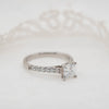 The Estella Ring | Lab Diamond Princess Shoulder Set Engagement