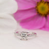 The Estella Ring | Lab Diamond Princess Shoulder Set Engagement