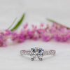 The Estella Ring | 1.45ct D-E VVS1 9k White Gold Shoulder Set Engagement