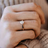 The Evangeline Ring | Round Lab Diamond Vintage Engagement Solitaire