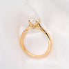 The Evangeline Ring | Round Lab Diamond Vintage Engagement Solitaire