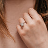 The Fleur Ring | Oval Lab Diamond Vintage Engagement Halo