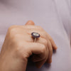 The Fleur Ring | Oval Lab Diamond Vintage Engagement Halo