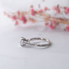 The Flor Ring | 1.33ct E VS1 Lab Diamond Round Hidden Engagement Halo
