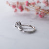 The Flor Ring | 1.33ct E VS1 Lab Diamond Round Hidden Engagement Halo