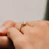 The Hala Ring | Lab Diamond Pear Cut Engagement Halo