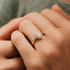 The Hala Ring | Lab Diamond Pear Cut Engagement Halo