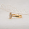 The Hala Ring | Lab Diamond Pear Cut Engagement Halo