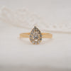 The Hala Ring | Lab Diamond Pear Cut Engagement Halo