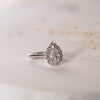 The Hala Ring | Lab Diamond Pear Cut Engagement Halo