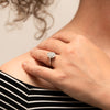 The Hala Ring | Lab Diamond Pear Cut Engagement Halo