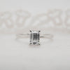 The India Ring | Emerald Cut Lab Diamond Dainty Engagement Solitaire